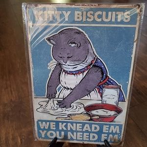 Retro Cat Wall Tin